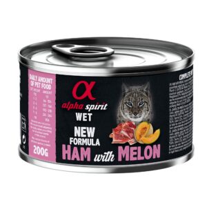 Alpha Spirit Cat Lata Humedo Jamon Con Melon 200 g