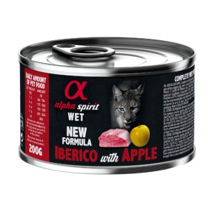 Alpha Spirit Cat Lata Humedo Cerdo Con Manzana Amarilla 200 g