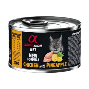Alpha Spirit Cat Lata Humedo Pollo Con Piña 200 g