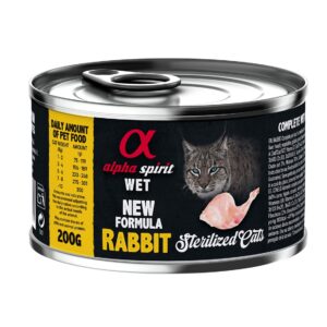 Alpha Spirit Cat Lata Humedo Conejo Con Platano 200 g