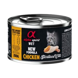 Alpha Spirit Cat Lata Humedo Kitten Pollo 200 g