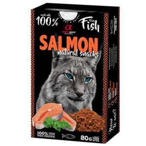 Alpha Spirit Snack Natural Gato Salmon 80 g