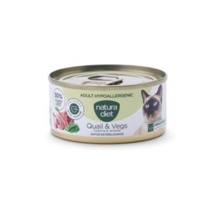 Natura Diet Cat Lata Pate Adulto Hypoallergenic Quail Y Vegs 85 g