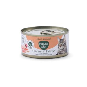 Natura Diet Cat Lata Pate Adult Y Senior Chicken Y Salmon 85 g