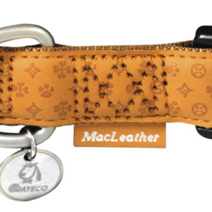 Collar Mac Leather Marron 25 mm 48-70 cm