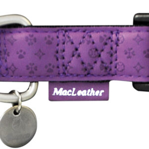 Collar Mac Leather Lila 10MMX20-33 cm
