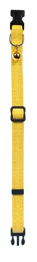 Collar Gato Mac Leather Purpurina 10MMX20-33 cm