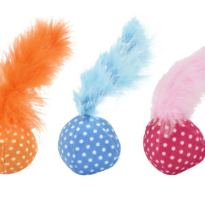 Pelota Gatos Topos Con Pluma