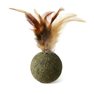 Juguete Gatos Catnip Pelota Con Pluma
