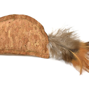 Juguete Catnip Raton De Corcho Con Pluma