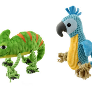 Peluche Dog Tropical Animas Con Cuerda Dental 32 cm