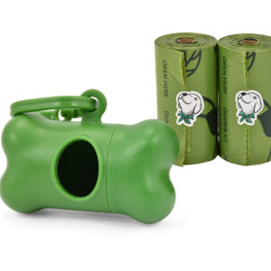 Kit Portabolsas Reciclado + 2 Rollos 15 Bolsas Aroma Lavanda