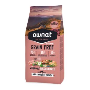 Ownat Grain Free Prime Dog Mini Chicken Turkey 3 kg