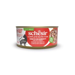 Schesir Lata Cat Gelatina Atun Y Gambas 85 g