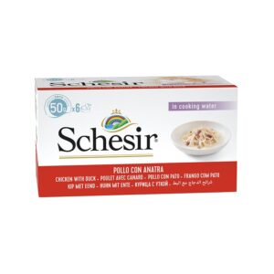 Schesir Cat Dark Filetes Pollo Y Pato Lata 80 g